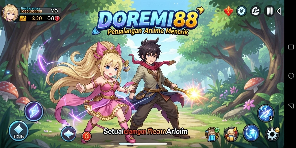 Screenshot DOREMI88 menampilkan petualangan seru dalam dunia anime.