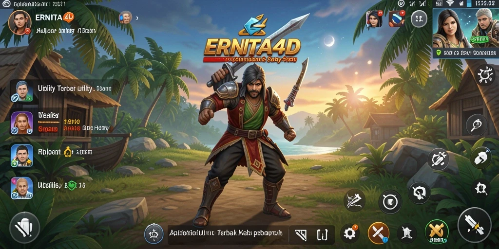 Tampilan antarmuka aplikasi ERNITA4D yang user-friendly.