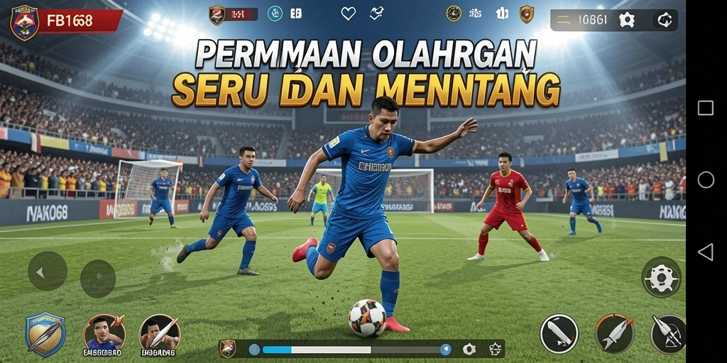Tampilan gameplay FB168 yang menarik dalam berbagai cabang olahraga.