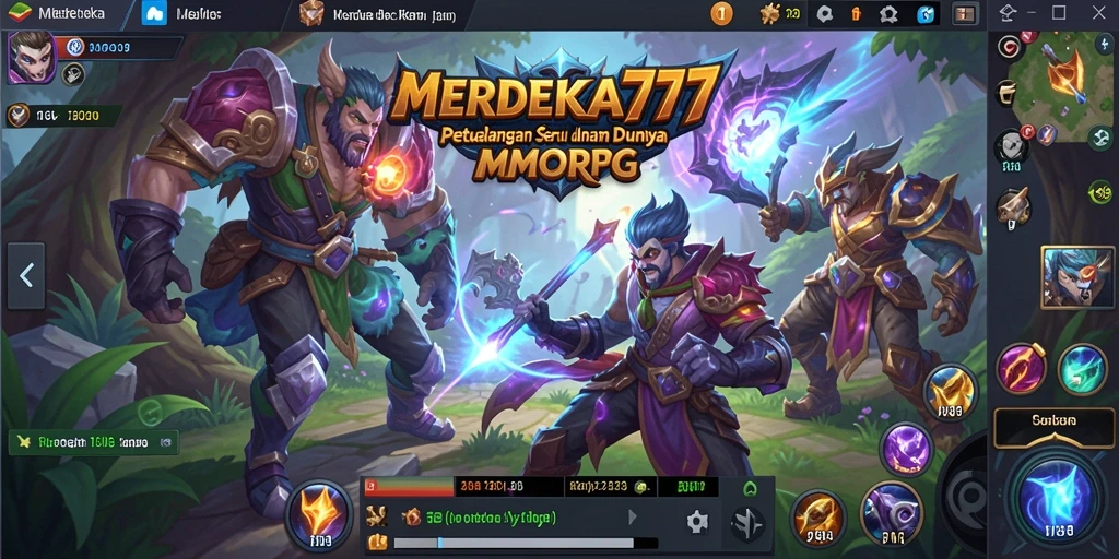 Tampilan gameplay seru di MERDEKA777 dengan aksi pertarungan luar biasa.