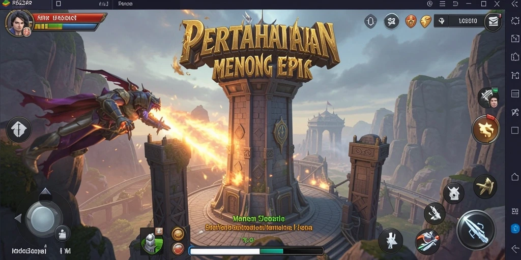 Screenshot dari gameplay RP62RP yang menampilkan pertahanan menara yang menarik.